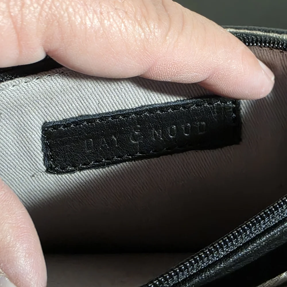 DAY & MOOD Black Leather Clutch Wristlet Wallet Anthropologie